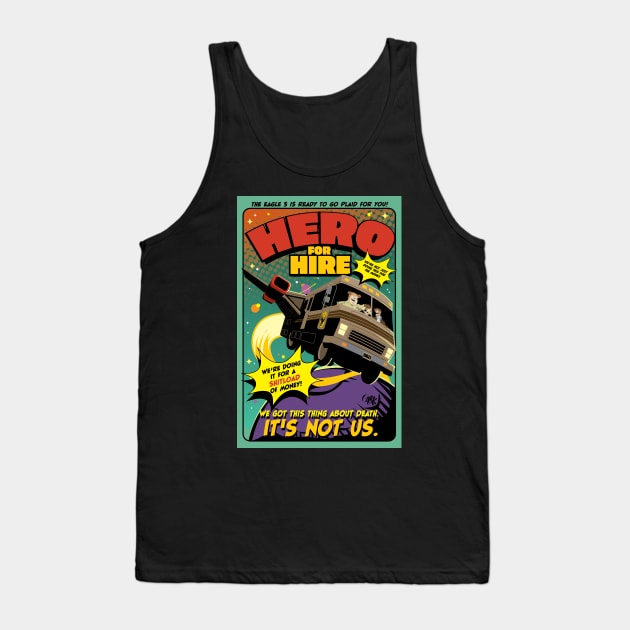 Hero for Hire Tank Top by CuddleswithCatsArt